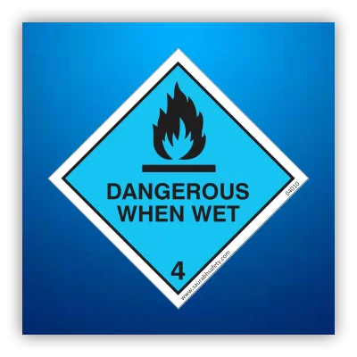 Dangerous When Wet Sign